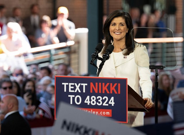 Nikki Haley campaigning
